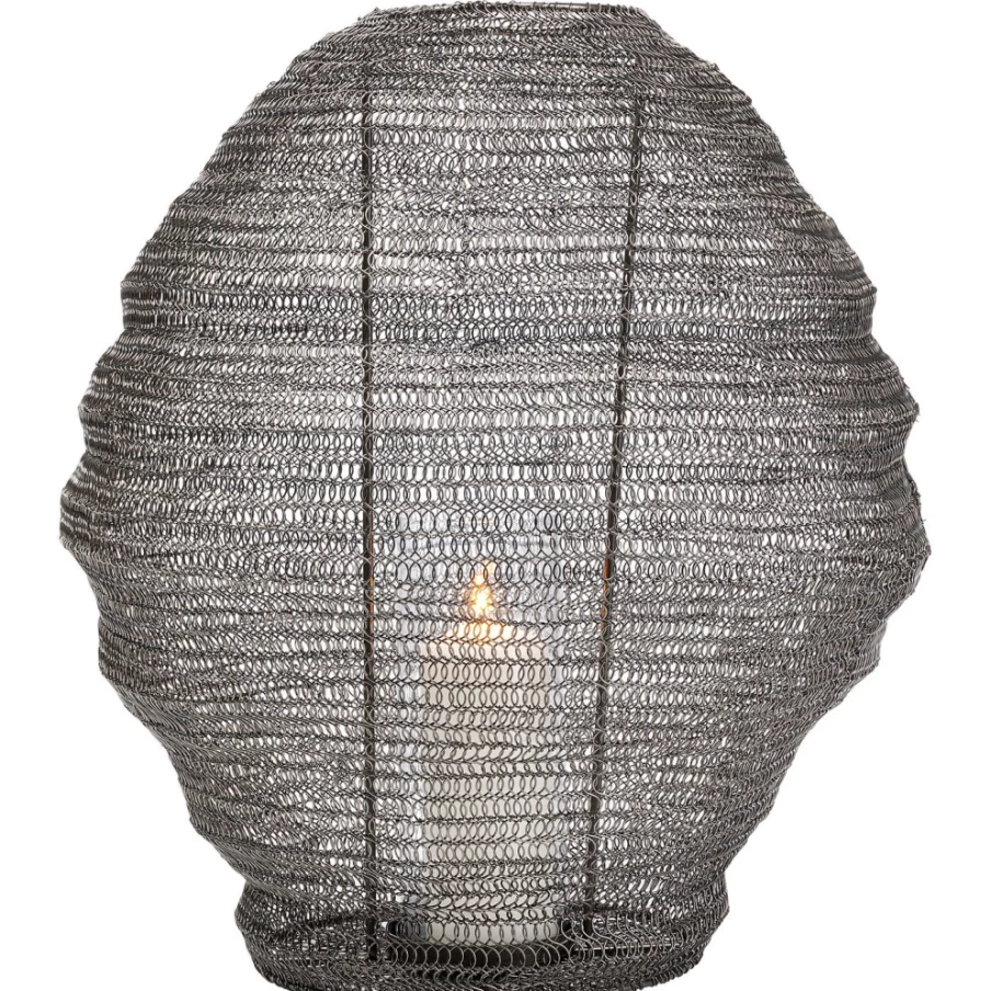 KARE Design Modern Black Lantern Mesh Pendant Light - 40cm Diameter