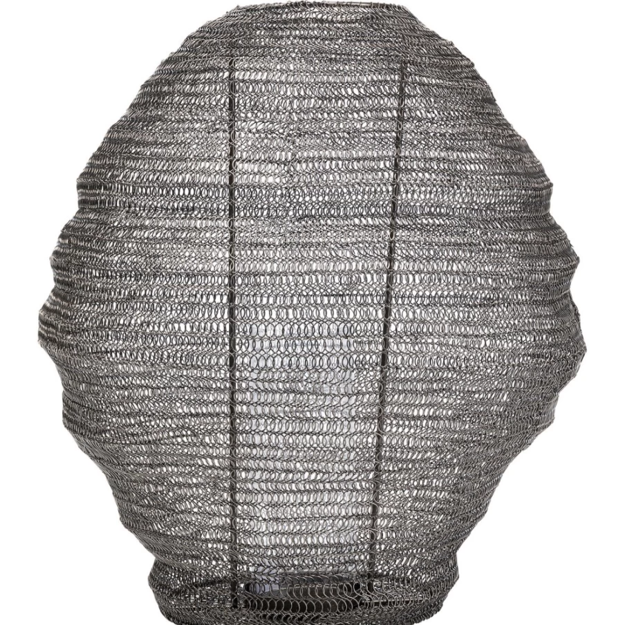 KARE Design Modern Black Lantern Mesh Pendant Light - 40cm Diameter