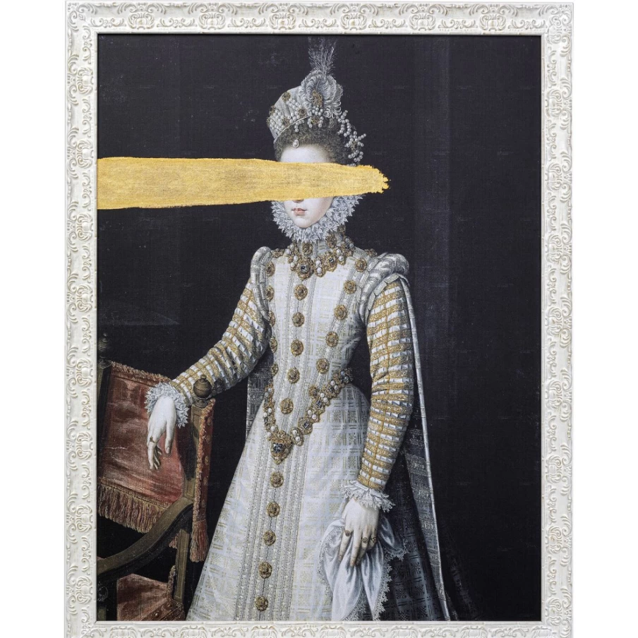 "KARE Design Incognito Baroness Oil Painting Frame 80x100cm - Modern Art Wall Decor"