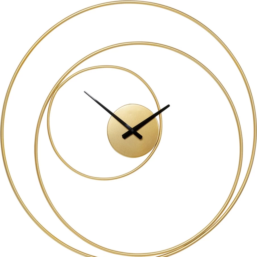 KARE Design Modern Gold Circular Wall Clock 74cm Stylish Home Decor