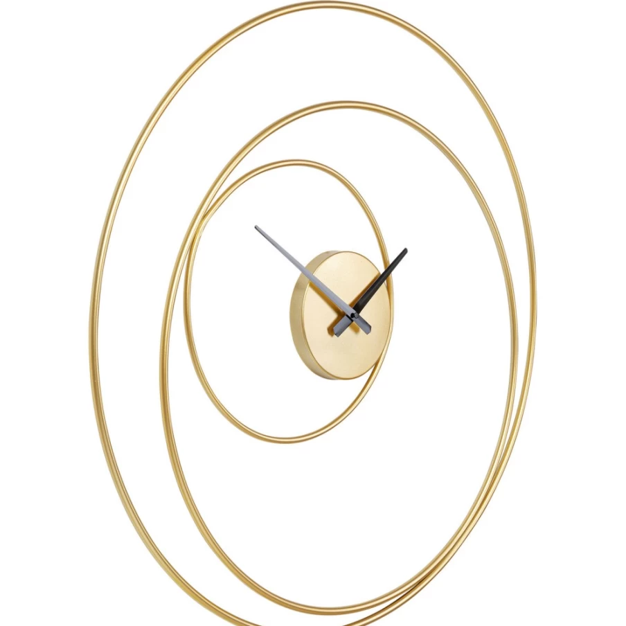 KARE Design Modern Gold Circular Wall Clock 74cm Stylish Home Decor