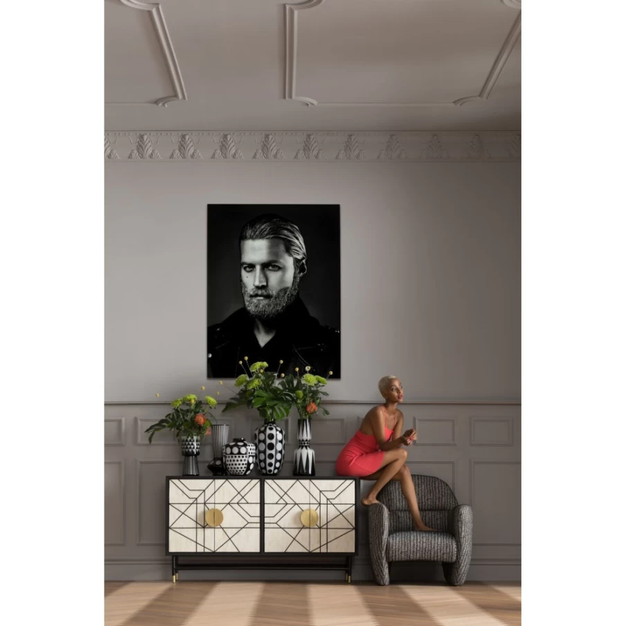 KARE Design Modern Picture Glass Mr Cool - 120x150cm Large Wall Art Mirror