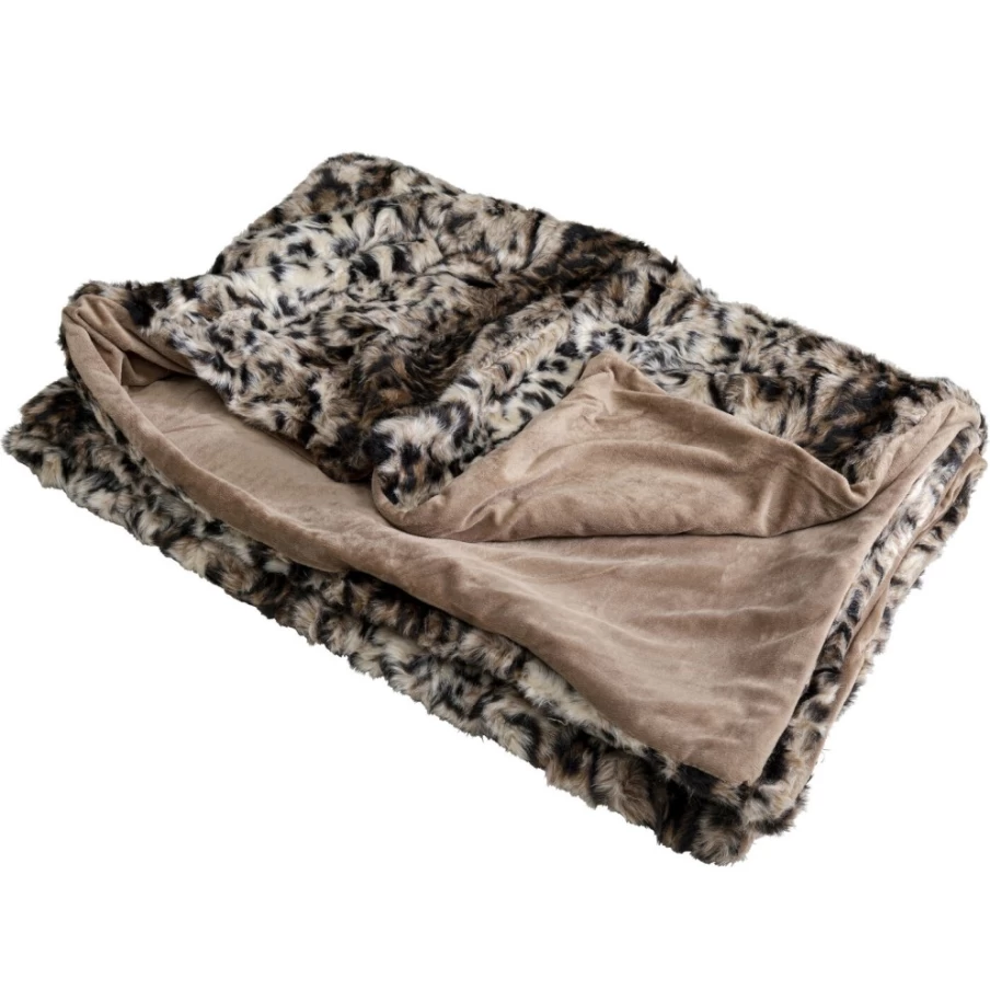 "KARE Design Leo Dark Throw Blanket 140x200 cm - Stylish and Cozy Home Decor"