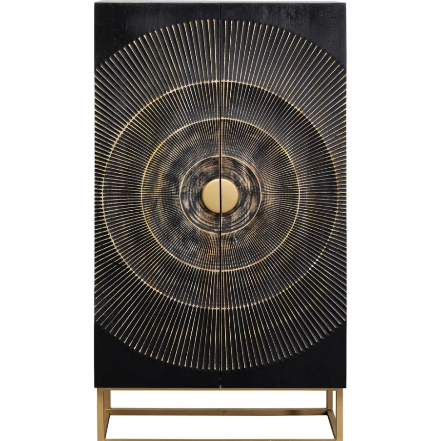 KARE Design Modern Dark Madeira Cabinet 76x140cm - Stylish Storage Solution for Home & Office