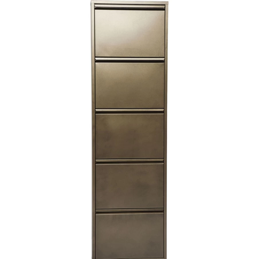 KARE Design Caruso 5 Bronze Shoe Storage Container - Modern Organizer for Footwear