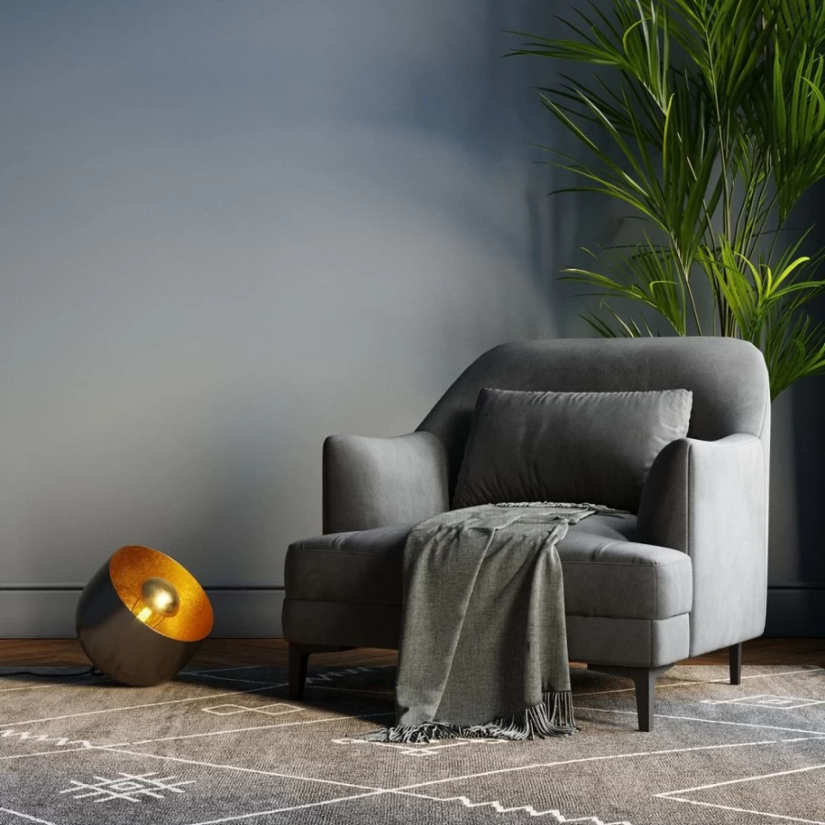 KARE Design Apollon Smooth Black Floor Lamp - 28cm Modern Lighting for Home Decor