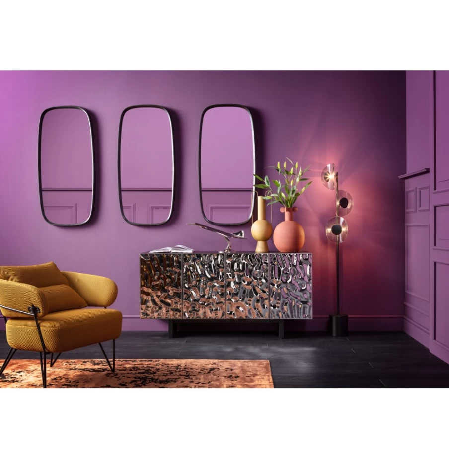 KARE Design Noomi Modern Black Wall Mirror 122x58 cm for Stylish Home Decor
