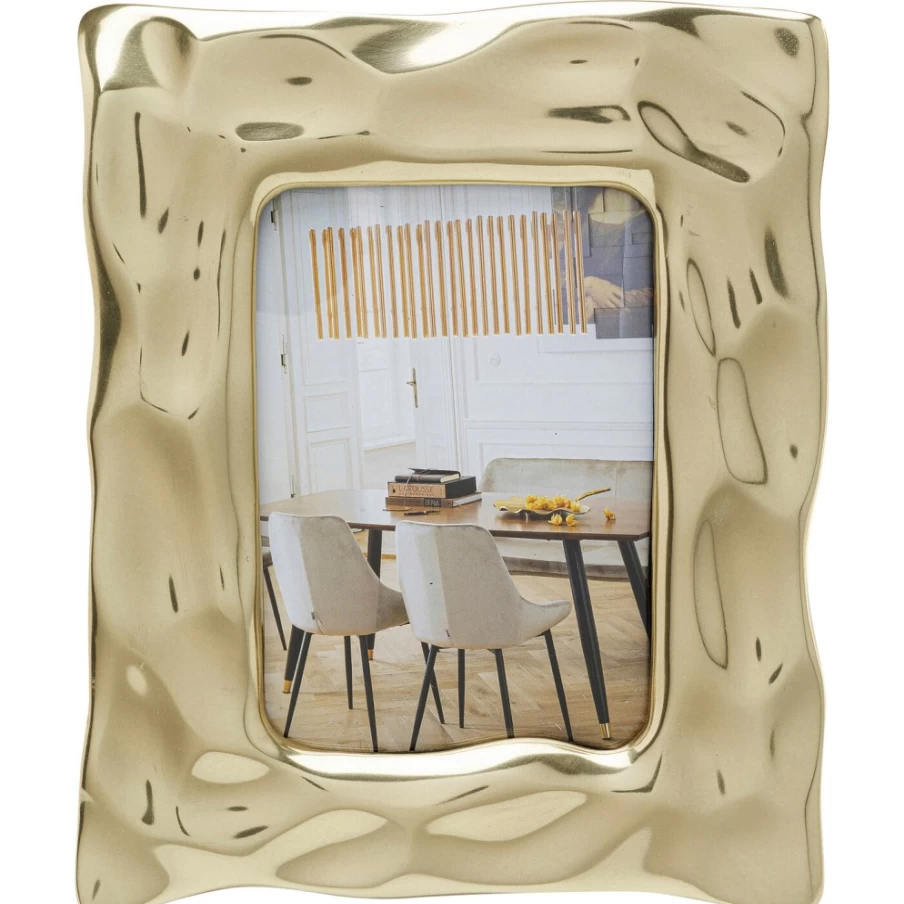 "KARE Design Gold Square Jade Picture Frame 13x18 cm - Elegant Wall Art Decor"