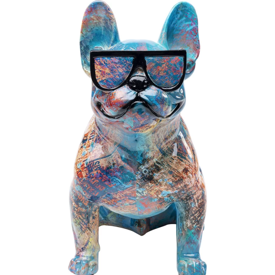"KARE Design Sunglasses Dog Deco Figure - Stylish Home Decor Statue"