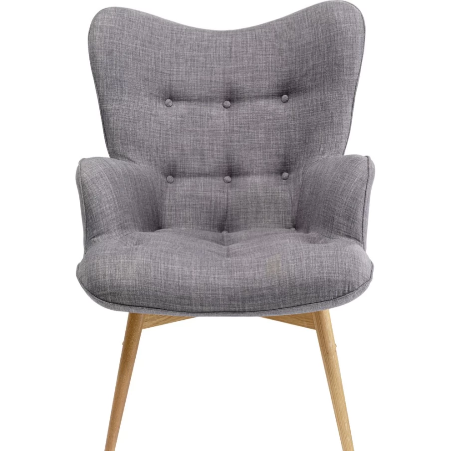 "KARE Design Vicky Grey Modern Armchair – Stylish Comfort for Your Living Space"
