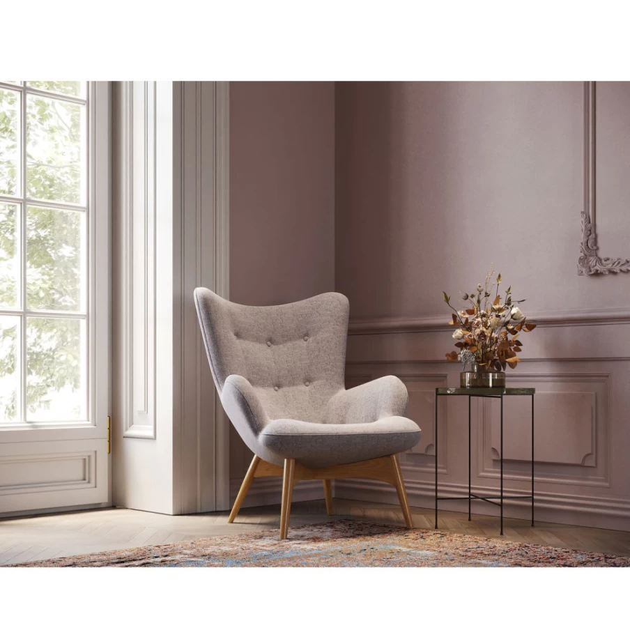 "KARE Design Vicky Grey Modern Armchair – Stylish Comfort for Your Living Space"