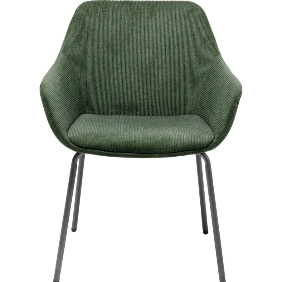 "KARE Design Avignon Green Armchair - Modern Comfortable Chair With Armrests"