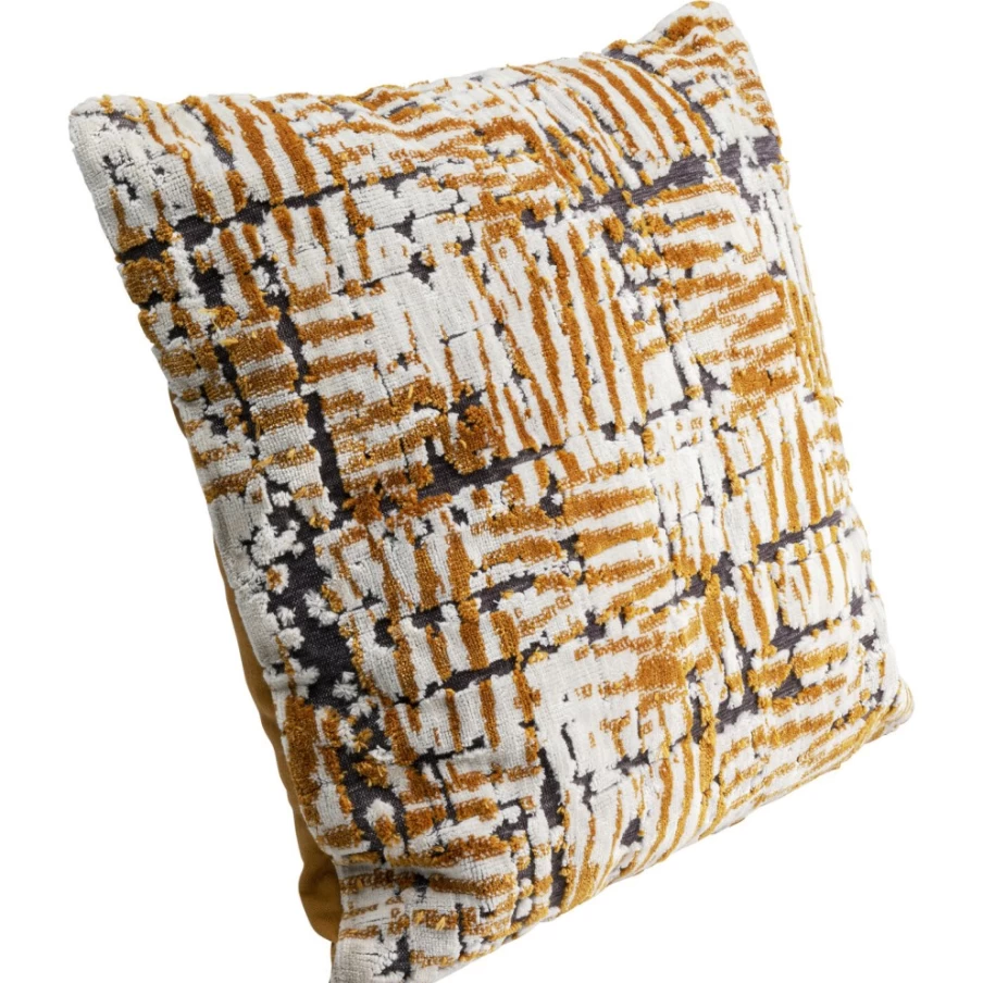KARE Design Modern Multi-Color Scratched Pattern Cushion Cover 45x45cm Decorative Pillow Case