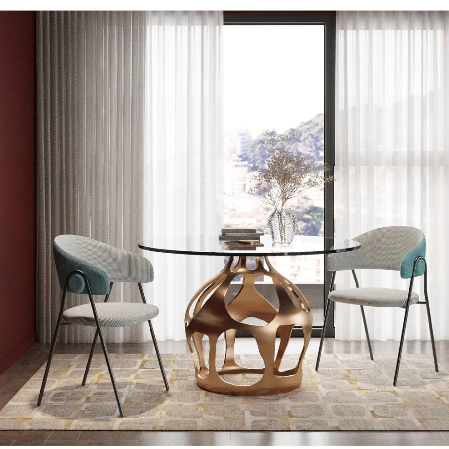 "KARE Design Olina Grey Armchair – Modern Comfort with Armrests"
