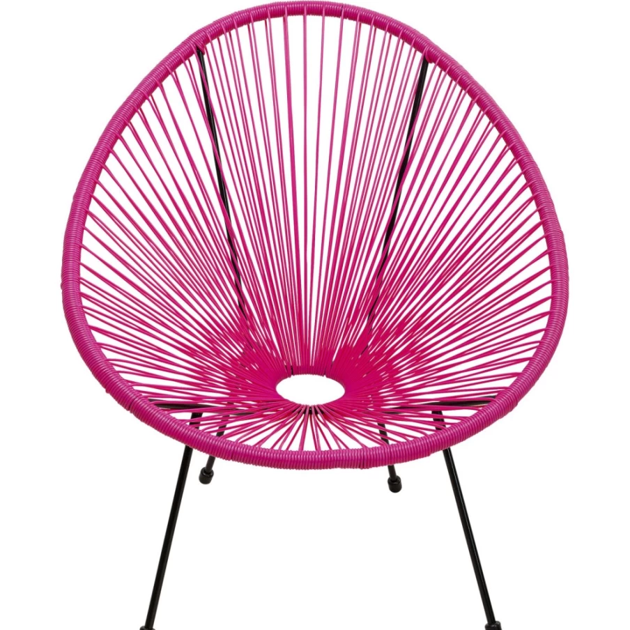 KARE Design Acapulco Pink Armchair - Modern Lounge Chair for Living Room