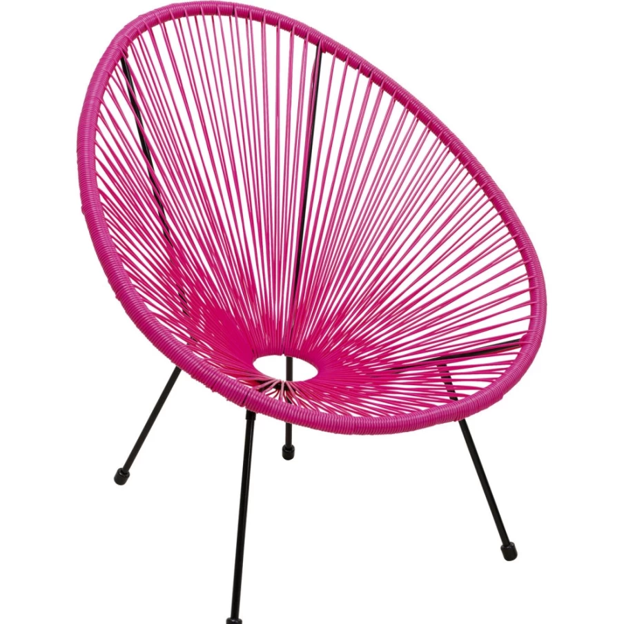 KARE Design Acapulco Pink Armchair - Modern Lounge Chair for Living Room