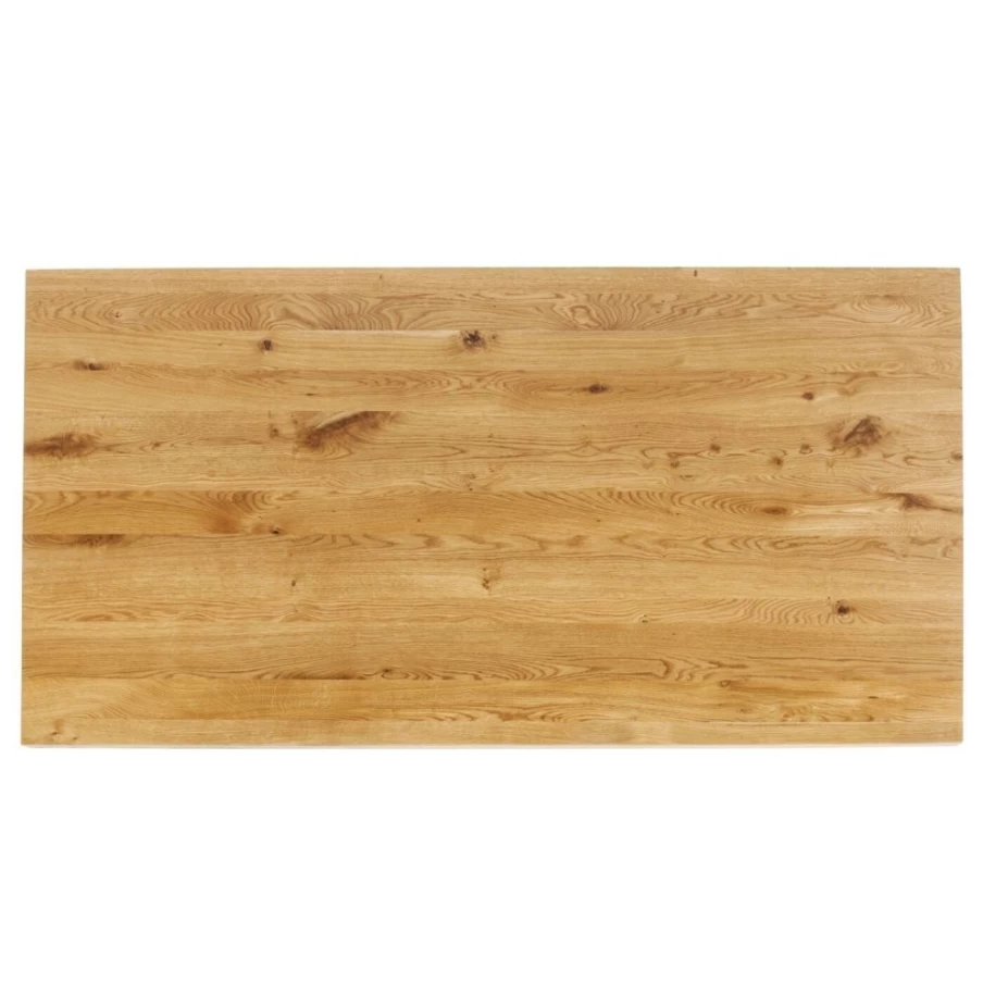 KARE Design Swiss Edge Oak Table Top Tavola 160x80 cm Modern Dining Desk Surface