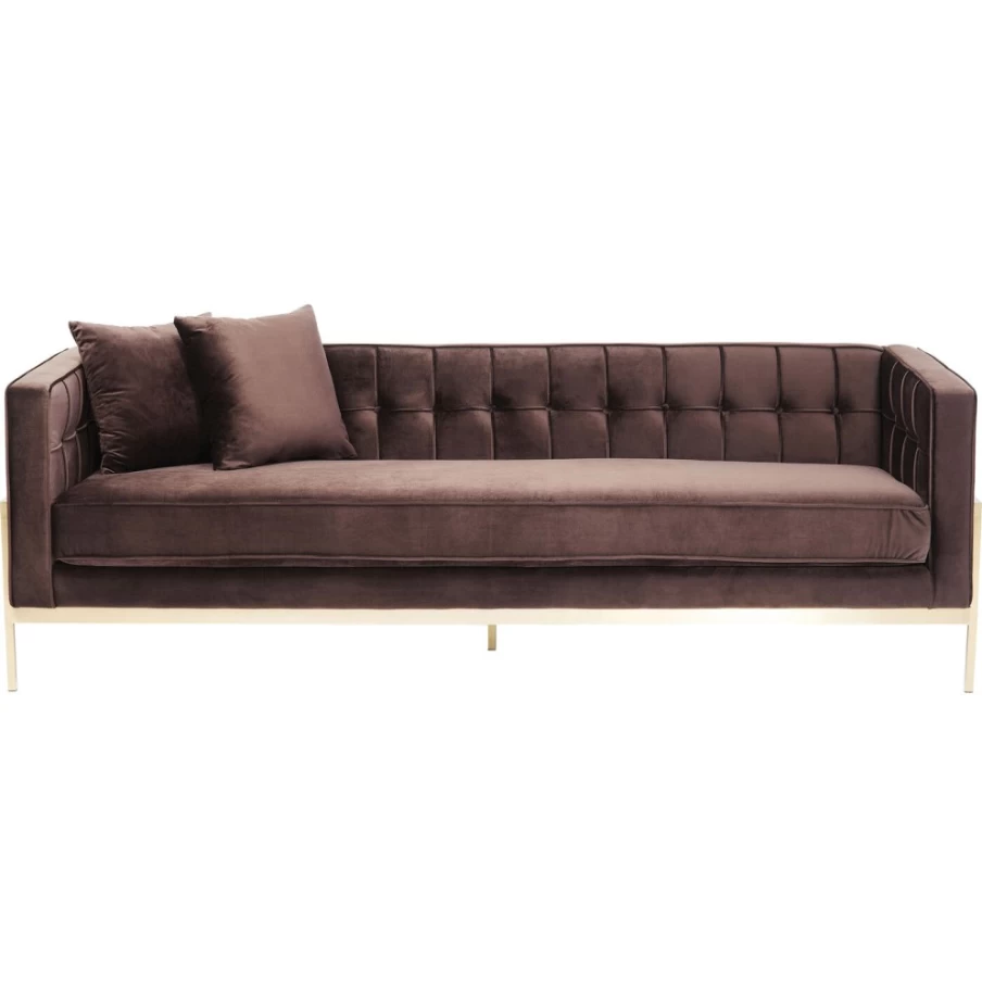 "KARE Design Modern 3-Seater Sofa Loft in Brown – Stylish Living Room Furniture"