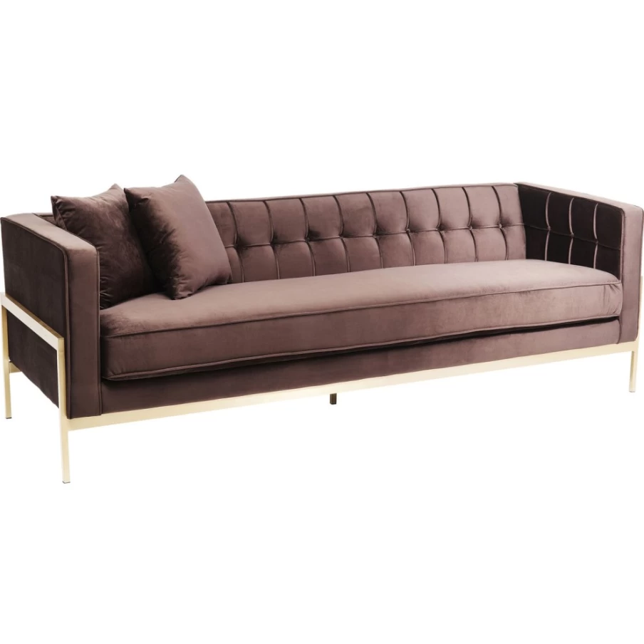"KARE Design Modern 3-Seater Sofa Loft in Brown – Stylish Living Room Furniture"
