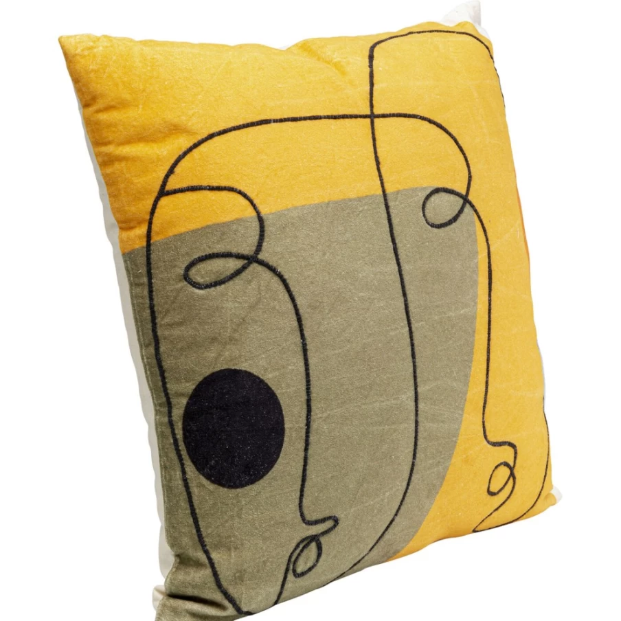 KARE Design Modern Abstract Face Art Cushion Cover 50x50cm Decorative Pillow Case Home Decor