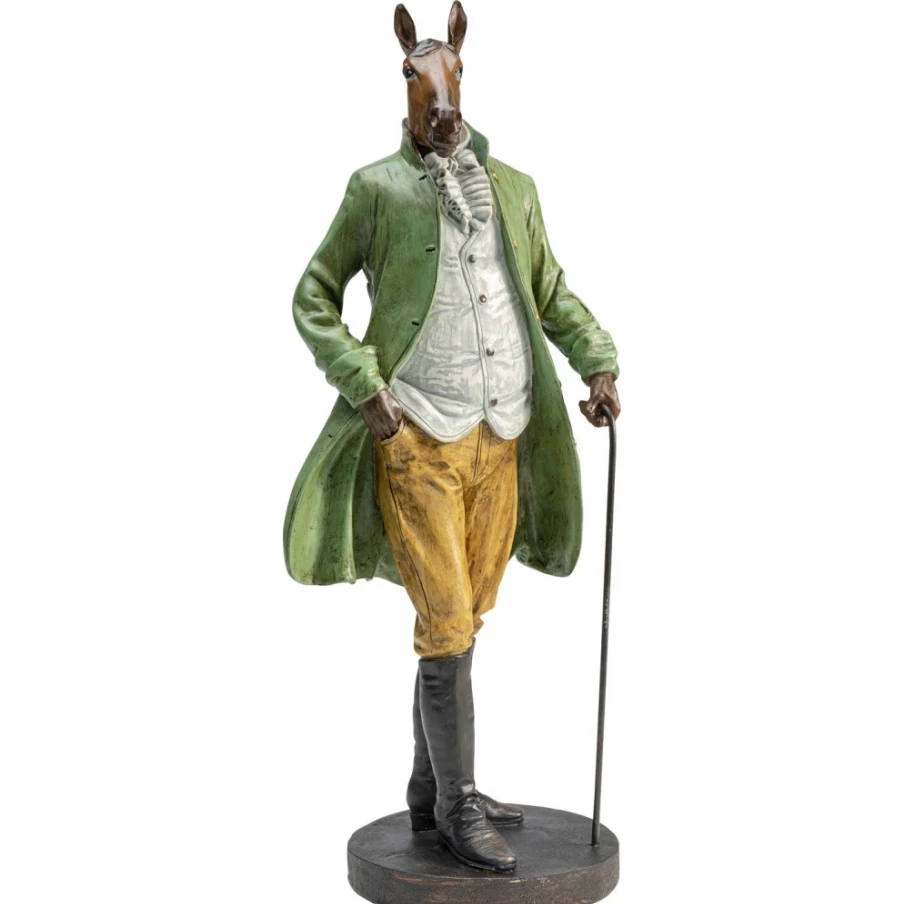 KARE Design Modern Sir Horse Standing Decor Figurine - 44Cm Elegant Home Sculpture
