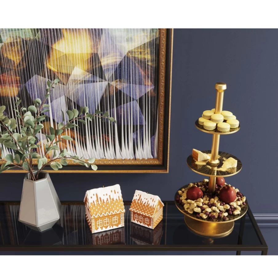 "KARE Design Brass Etagere Shelf - 56Cm Elegant Lovely Display Stand"