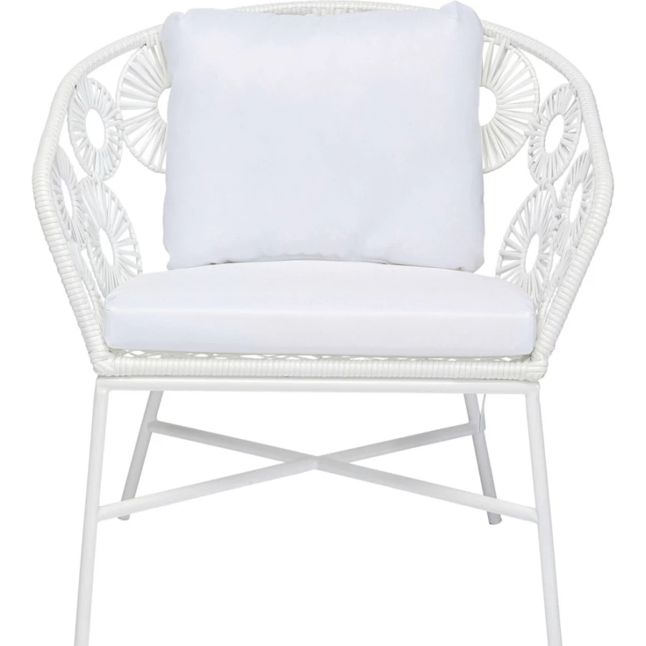 "KARE Design Ibiza White Modern Armchair – Stylish Comfort for Your Living Space"