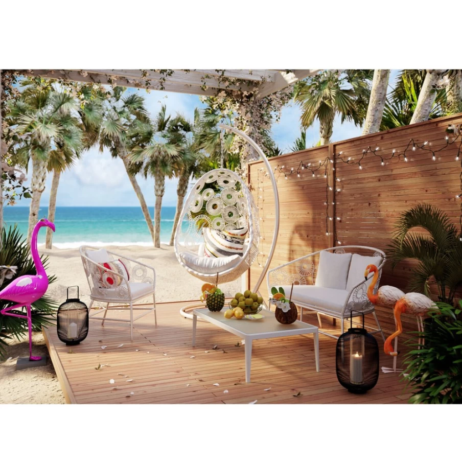 "KARE Design Ibiza White Modern Armchair – Stylish Comfort for Your Living Space"