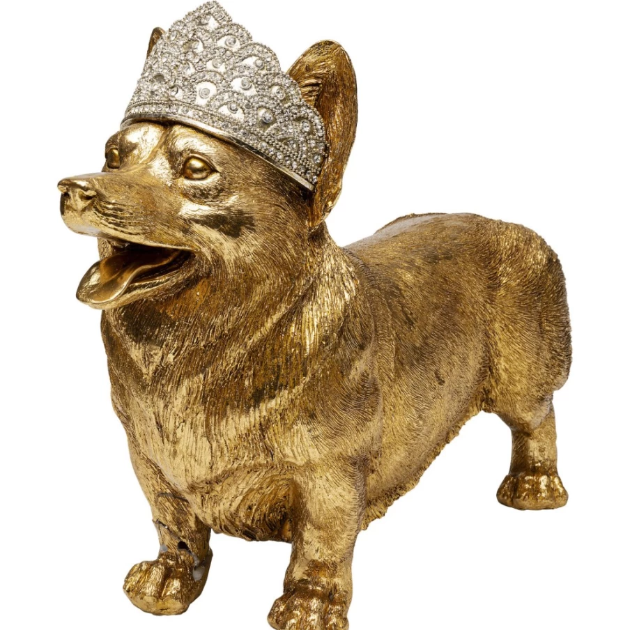 "KARE Design Royal Standing Corgi Decorative Figurine - Elegant Home Decor"
