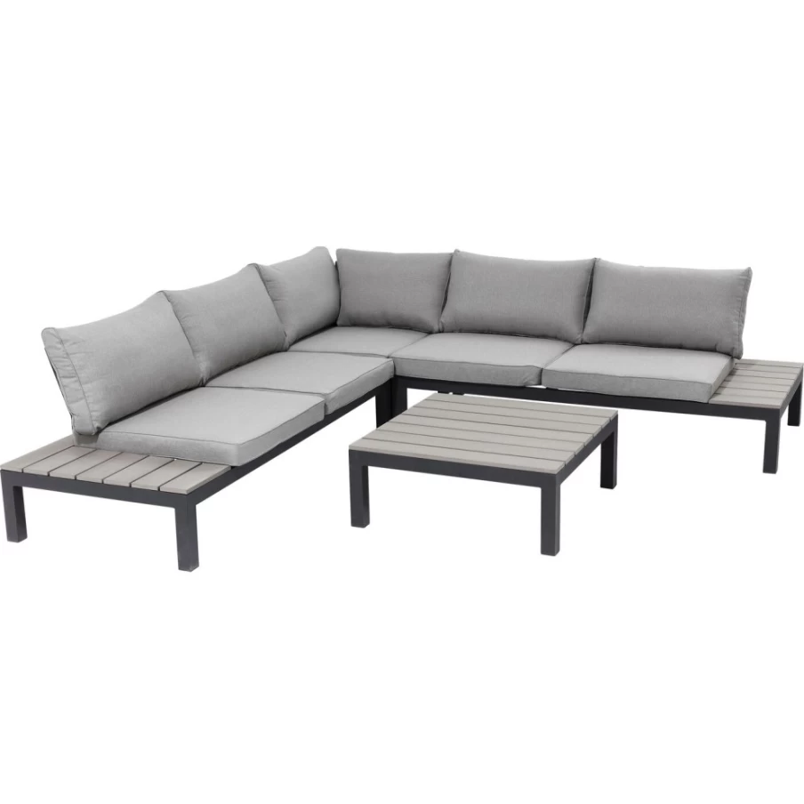 "KARE Design Modern Black 4-Piece Sofa Set for Holiday Living Room"