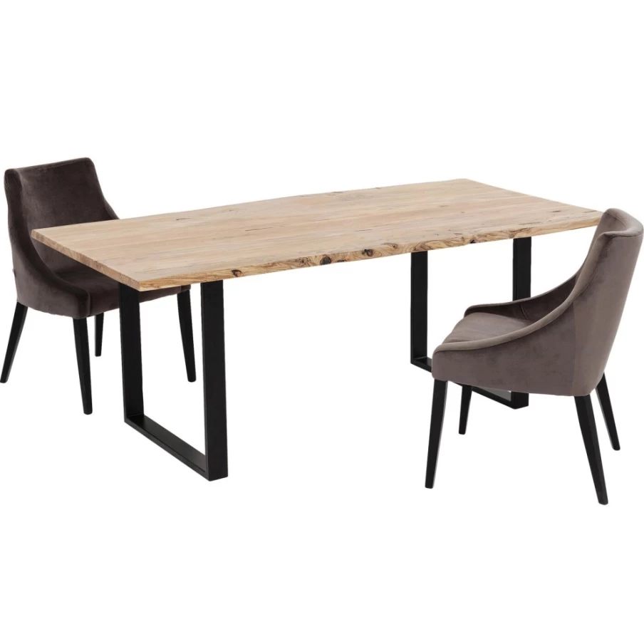 KARE Design Modern Black Dining Table - 180x90cm Harmony Collection