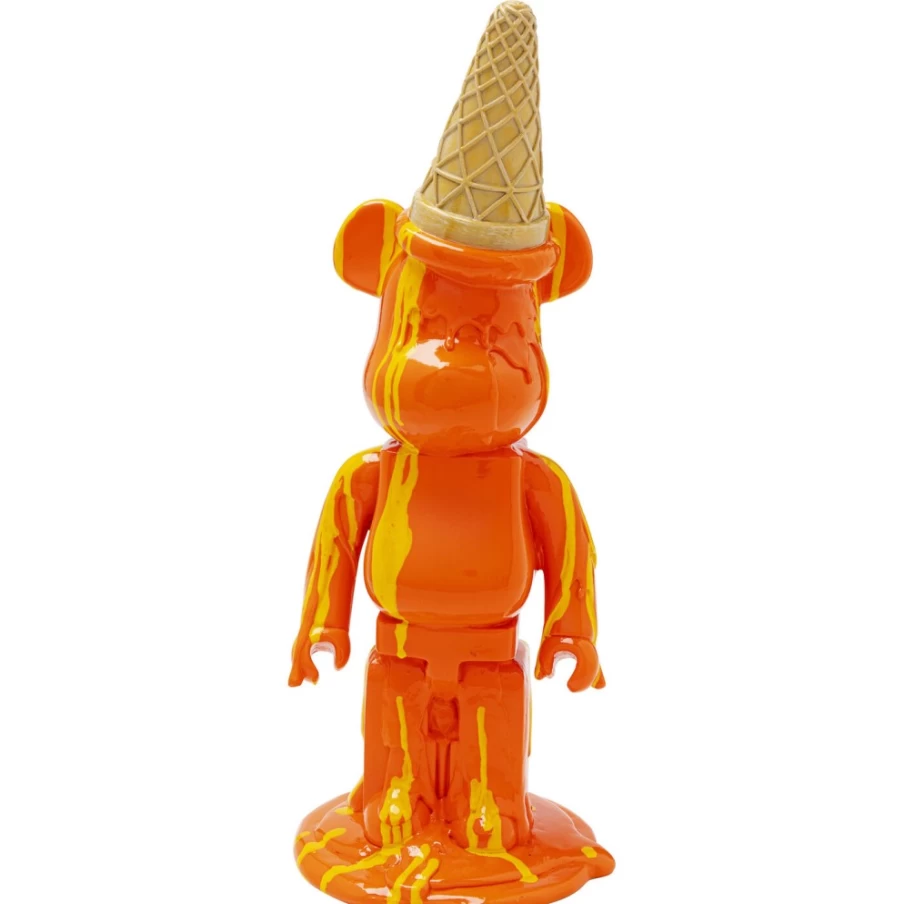 KARE Design Orange Gelato Bear Decorative Figurine - 40cm Modern Home Decor Statue