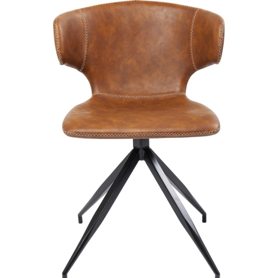 "KARE Design Rustic Industrial Chair - Vintage Style Metal Frame Accent Seating"