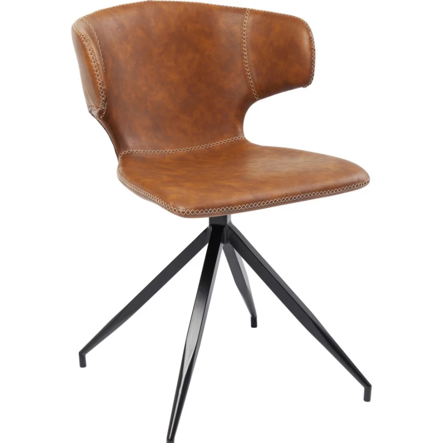 "KARE Design Rustic Industrial Chair - Vintage Style Metal Frame Accent Seating"