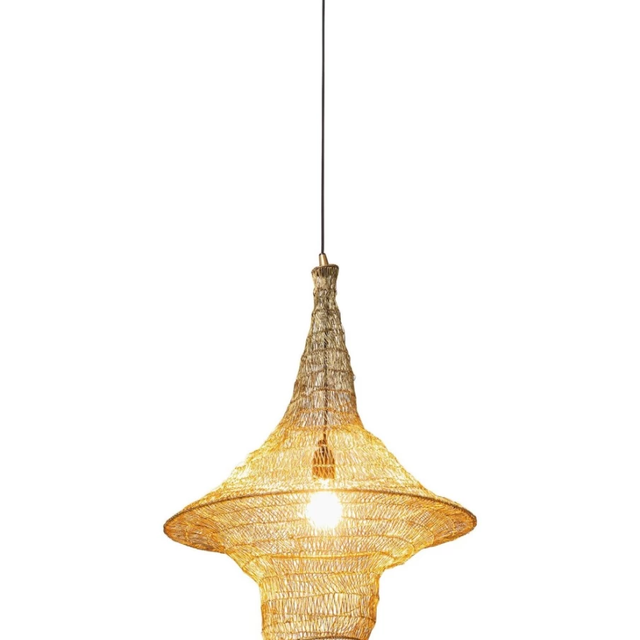 KARE Design Gold Cocoon Pendant Lamp - 51cm Modern Hanging Light for Stylish Interior Decor