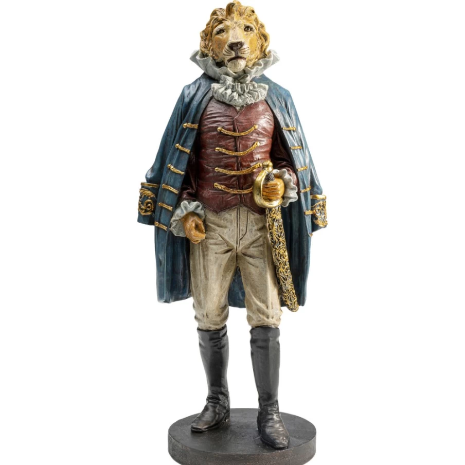 "KARE Design Sir Lion Standing Decor Figurine - 41Cm Modern Sculpture"