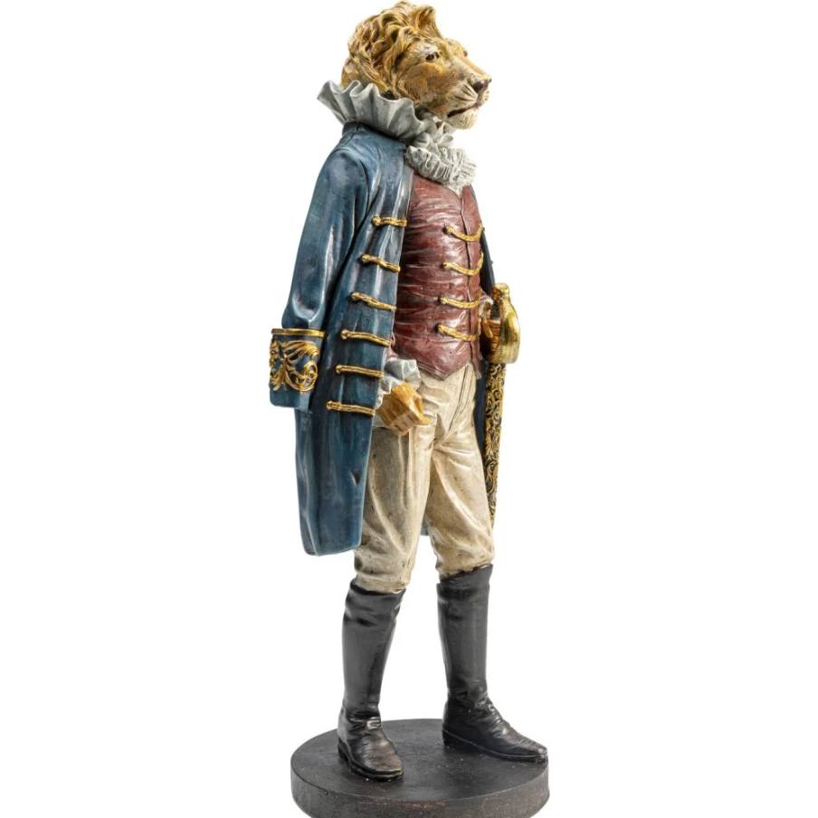 "KARE Design Sir Lion Standing Decor Figurine - 41Cm Modern Sculpture"