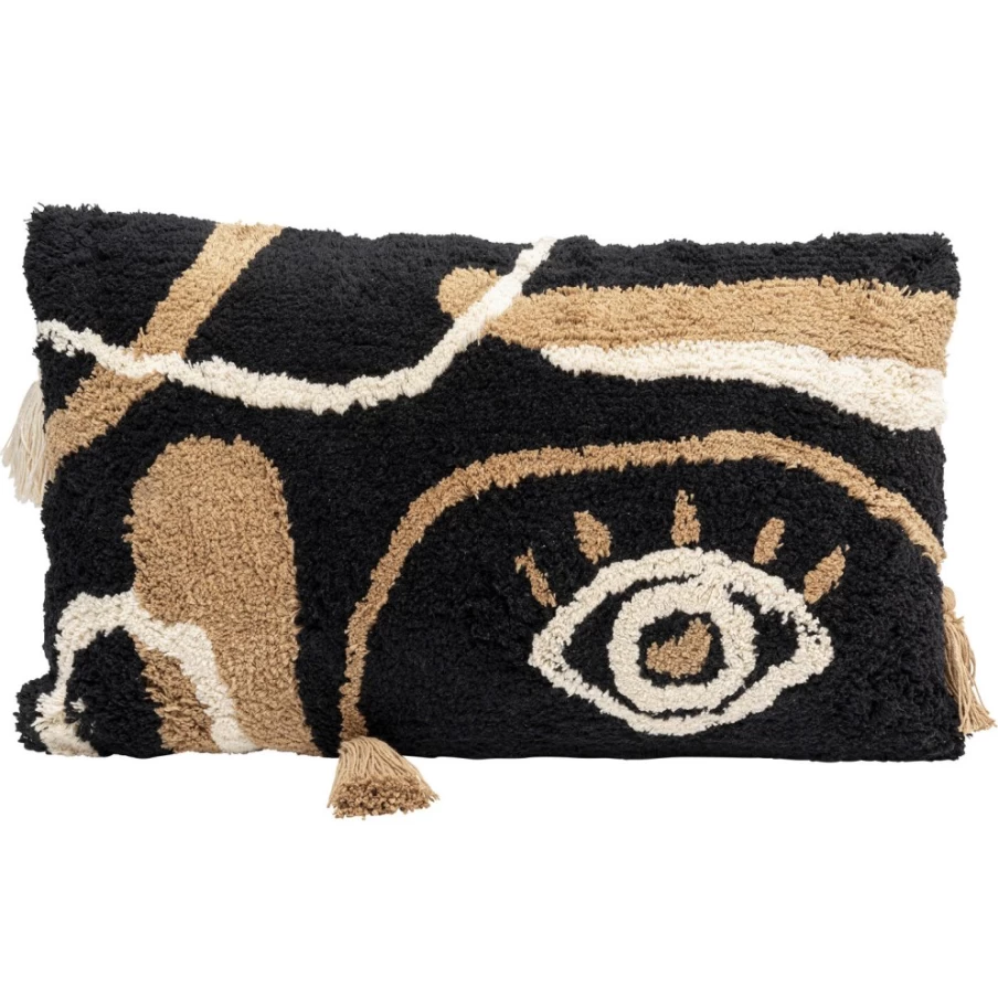 KARE Design Blink Black Decorative Cushion 60x35 cm Modern Home Pillow