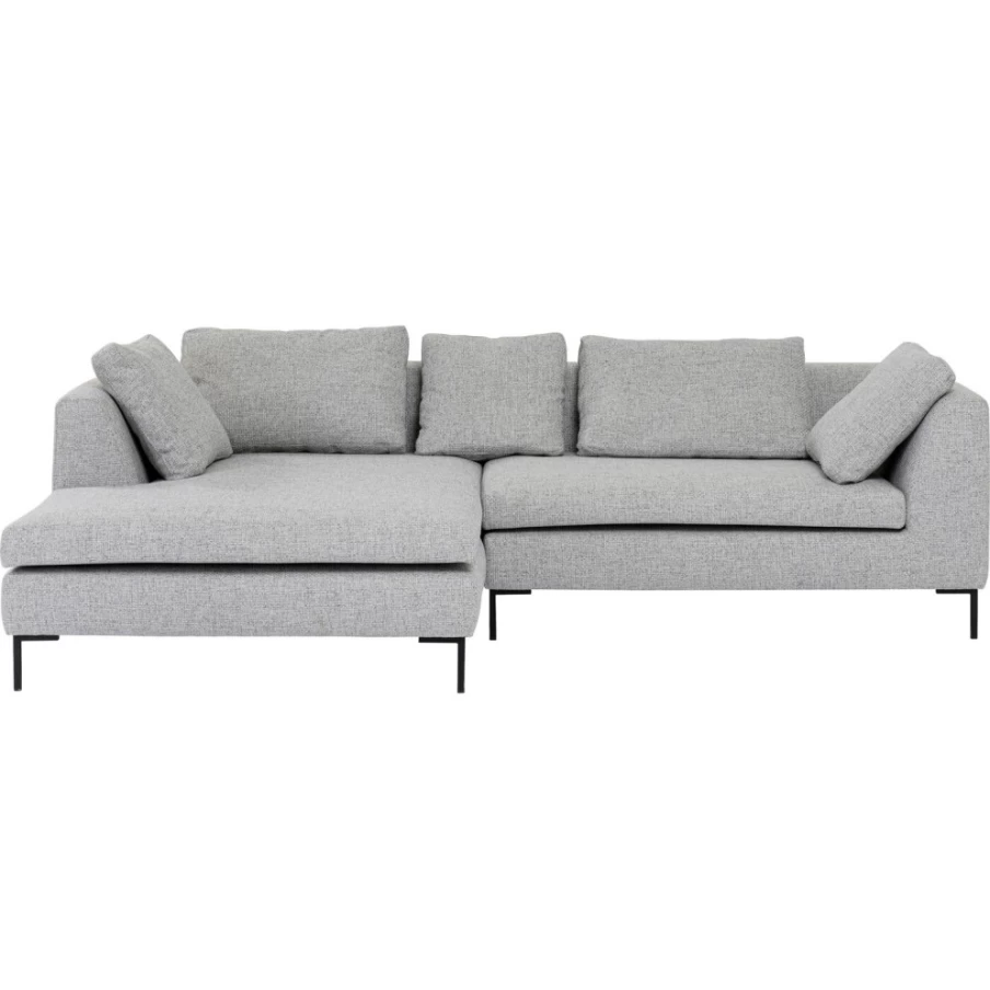 "KARE Design Gianni Dolce Light Grey Left Corner Sofa – Modern Modular Sectional for Living Room"