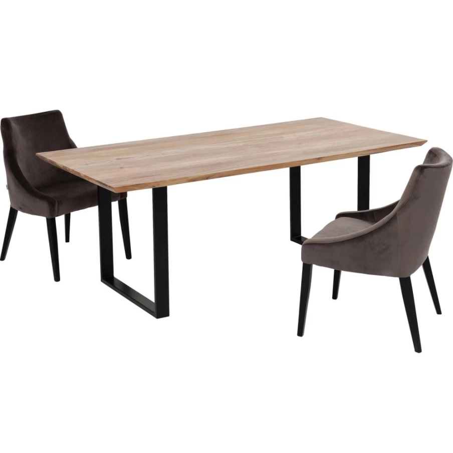 KARE Design Modern Black Dining Table 160x80 cm - Stylish Table Symphony Collection