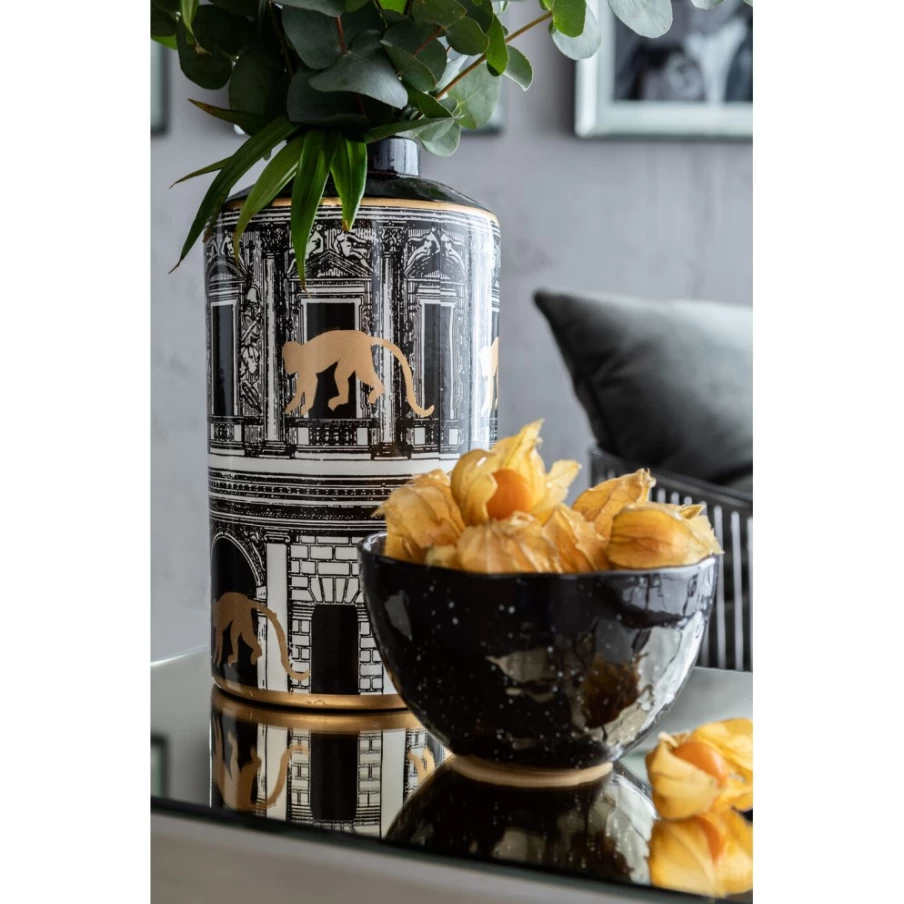 "KARE Design Deco Jar Temple 30 - Modern Decorative Ceramic Vase for Home Decor"