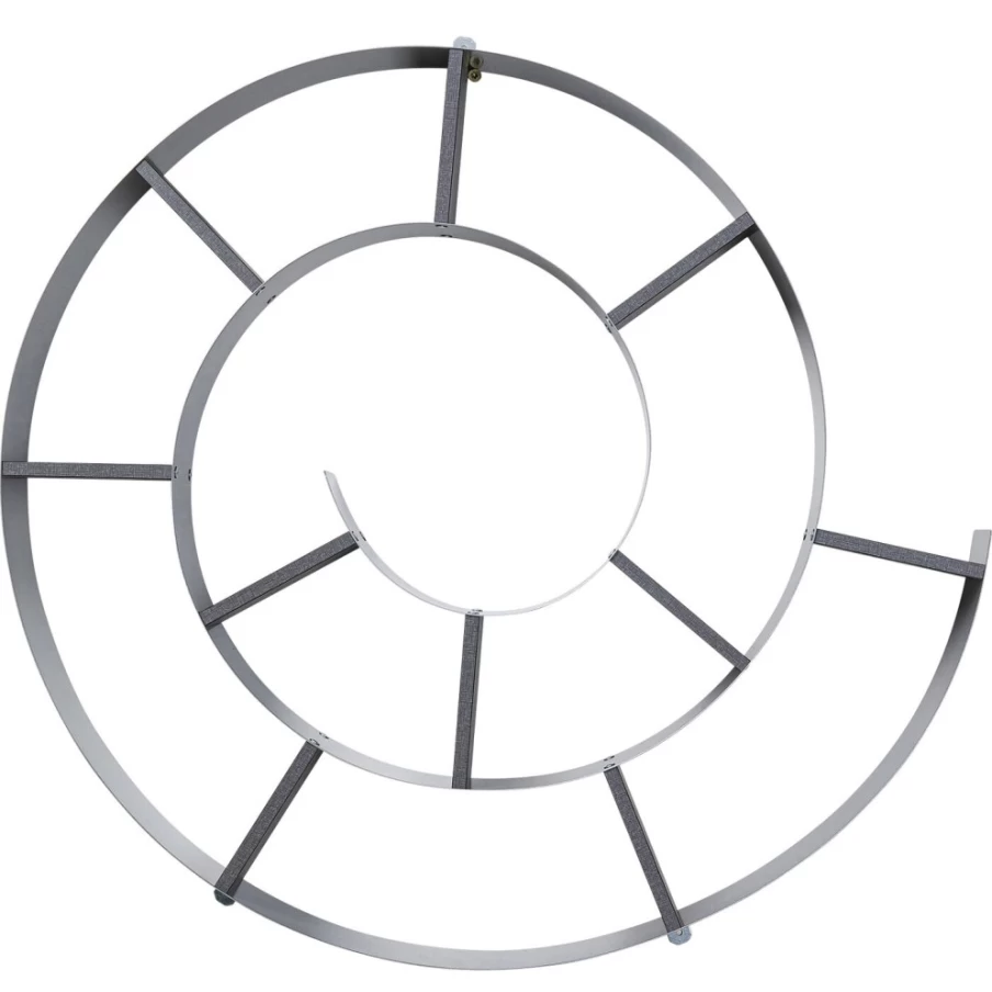 KARE Design Modern Wall Shelf Snail Shape in Silver-Grey for Stylish Home Decor