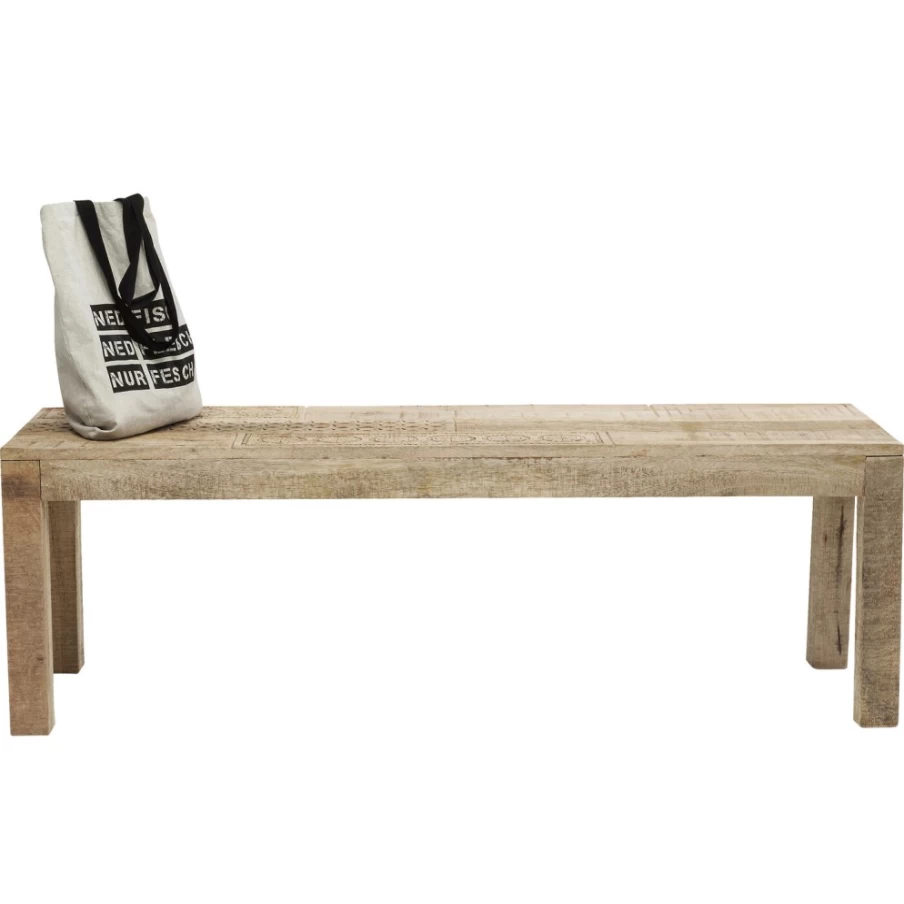 KARE Design Modern Bench Puro 140cm - Stylish 140 Centimeter Wooden Bench for Living Room & Dining