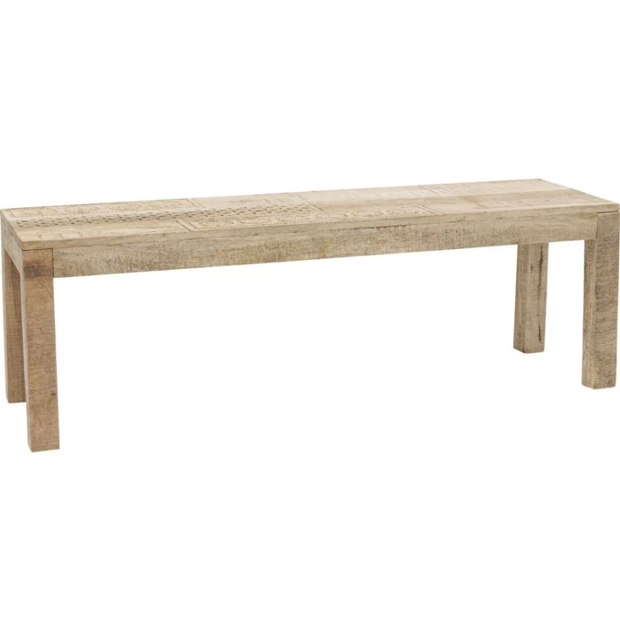 KARE Design Modern Bench Puro 140cm - Stylish 140 Centimeter Wooden Bench for Living Room & Dining