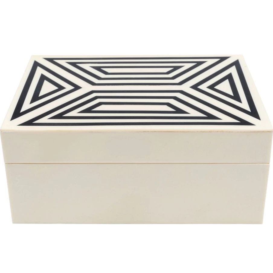"KARE Design Modern Linear Storage Box 18x8cm - Decorative Organizer for Home & Office"