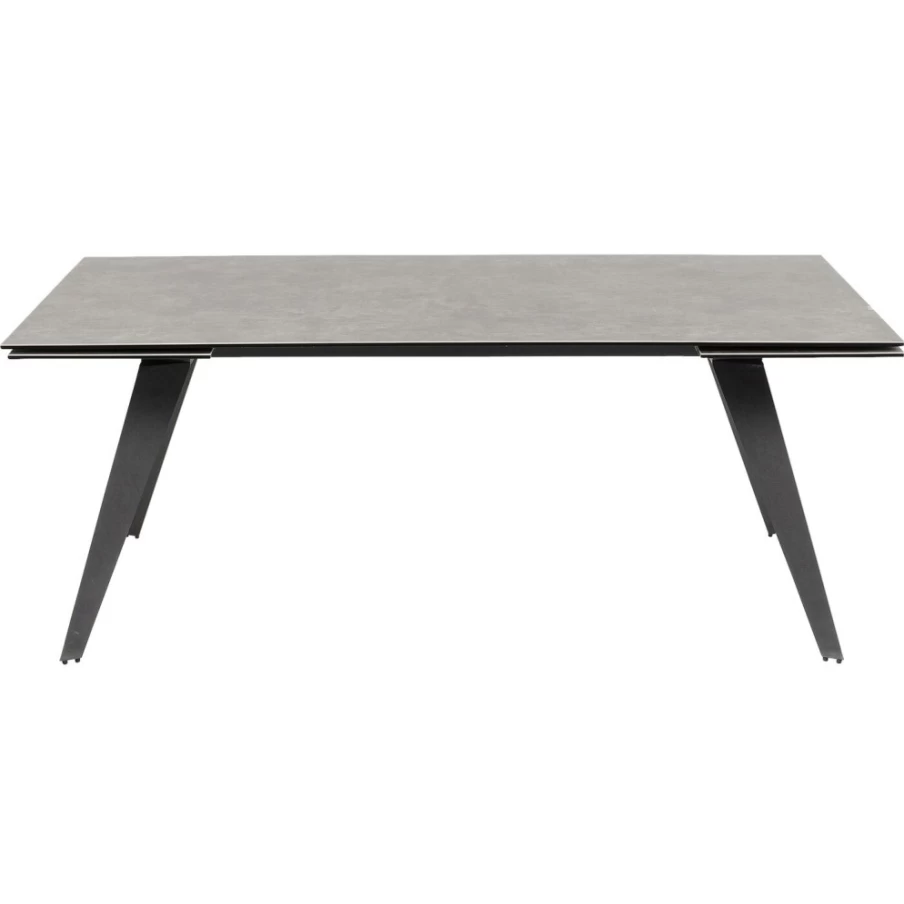 KARE Design Amsterdam Dark Extension Dining Table 200cm (45+45)x100cm Modern Expandable Wooden Table