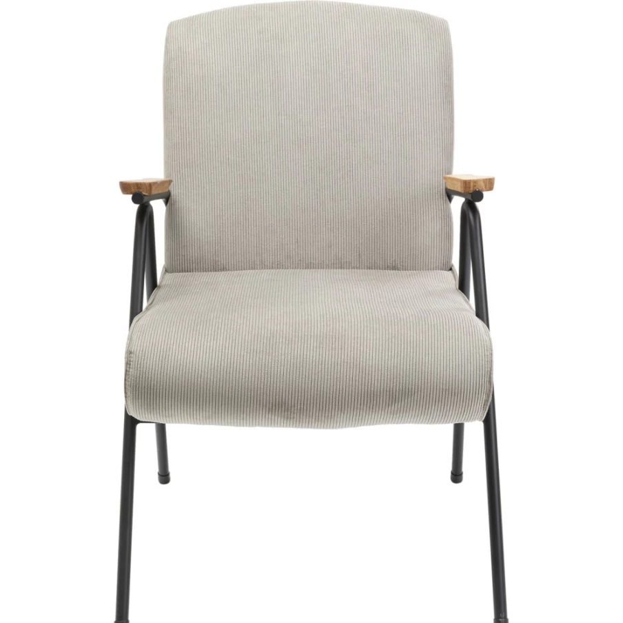 "KARE Design Ryan Grey Modern Armchair – Stylish Lounge Chair for Living Room"