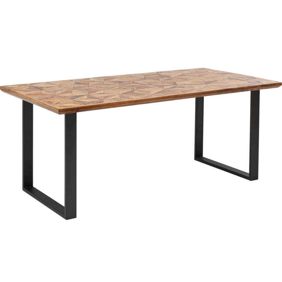 KARE Design Modern Black Dining Table Stars 180X90 cm Stylish Contemporary Kitchen Furniture