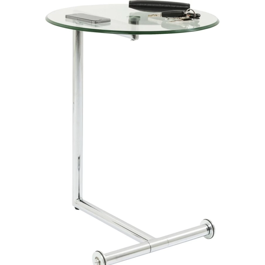 KARE Design Modern Side Table - Clear Acryglass 46cm for Easy Living Spaces