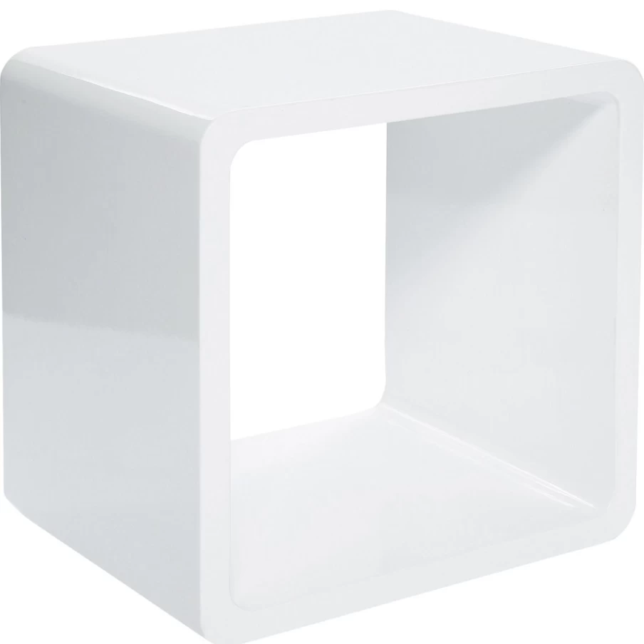 KARE Design Modern White MDF Lounge Cube for Contemporary Living Room Decor